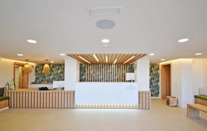 a lobby of a hospital with a reception desk at Ohasis Boutique Suites in Los Cristianos +117 photos