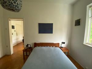una camera con un grande letto di Vista pro verde a Rio de Janeiro