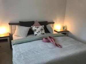 Postel nebo postele na pokoji v ubytování Apartman Harmonia Poděbrady