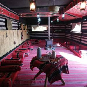 Posezení v ubytování bedouin guest house