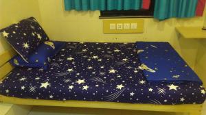 Un pat sau paturi într-o cameră la New hoover hostel
