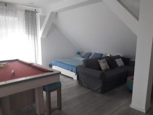 Posezení v ubytování Studio apartman Zagreb Horvati