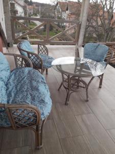 Posezení v ubytování Studio apartman Zagreb Horvati