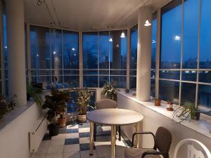 Posezení v ubytování Majaka Hostel