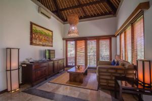 Coin salon dans l'établissement Bali Masari Villas & Spa Ubud