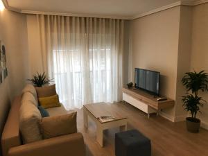 A television and/or entertainment centre at Apartamento Abuelo Mayorga
