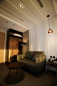 Posezení v ubytování He-Jia Hotel