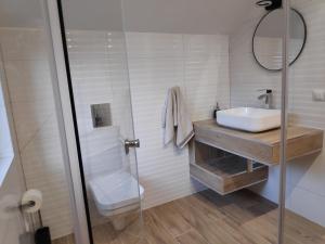 Kúpeľňa v ubytovaní Domek nad Żylicą