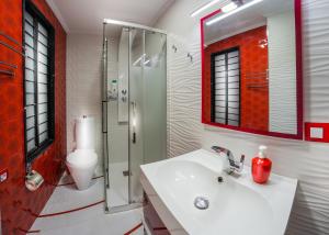 Ein Badezimmer in der Unterkunft Terrasa de Mercado Central