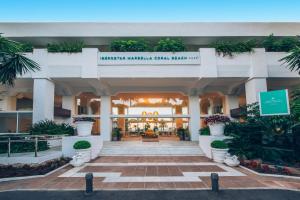 a view of the entrance to the marriott waikikiahu convention hotel at Iberostar Selection Marbella Coral Beach in Marbella