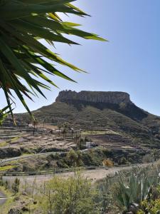 una vista de una colina con una montaña en el fondo en Casa Vista Bella, en El Cercado