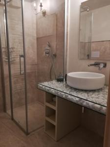 Koupelna v ubytování Casa Orrù