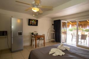 TV tai viihdekeskus majoituspaikassa Hillside Resort Bonaire