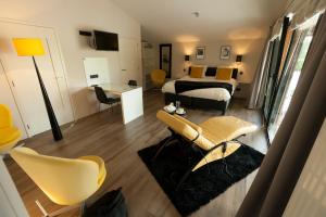 Ліжко або ліжка в номері B&B Bertem Natuur