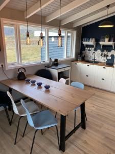 Kuchyň nebo kuchyňský kout v ubytování Nátthagi Luxury Cottage + 15 fotografií