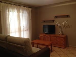 TV a/nebo společenská místnost v ubytování Apartamentos Residencial Fornocal