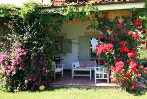an arbor with flowers on a house at Vigna Luisa Resort - Near Rome in Genzano di Roma