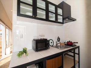 Köök või kööginurk majutusasutuses OKINAWA GREEN LODGE