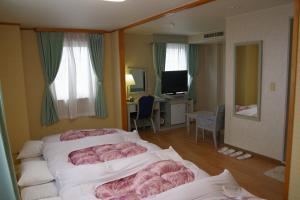 TV a/nebo společenská místnost v ubytování Seagrande Shimizu Station Hotel