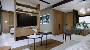 TV a/nebo společenská místnost v ubytování Luminor Hotel Tanjung Selor By WH