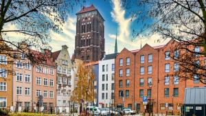 Pogled na destinaciju Gdanjsk ili pogled na grad iz apartmana