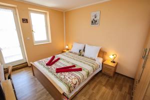 Posteľ alebo postele v izbe v ubytovaní A4 Goga 1 two bedroom apartment near the beach and the sea