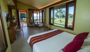 Katil atau katil-katil dalam bilik di Bagan Thiripyitsaya Sanctuary Resort