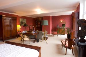 Posezení v ubytování B&B Huis ´T Schaep