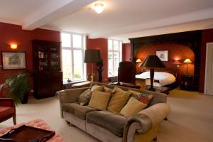 Posezení v ubytování B&B Huis ´T Schaep