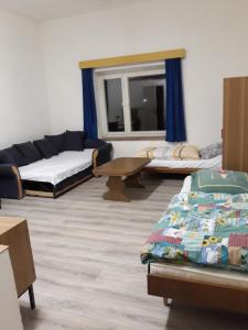 Postel nebo postele na pokoji v ubytování LINDENHOF WALDHEIM + 37 fotografií