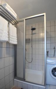 Koupelna v ubytování Ferienwohnung Weiß