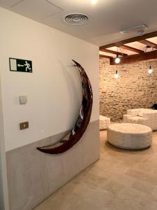 Ванная комната в Hotel Casa Fumanal