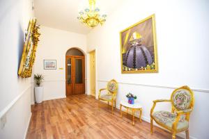 Χώρος καθιστικού στο Rustaveli Hotel