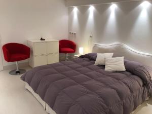 Postel nebo postele na pokoji v ubytování Venice-Lido apartment with an esclusive garden