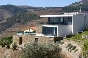a house on a hill with a view at Quinta Rainha Santa Mafalda in Pinhão