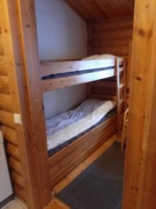a couple of bunk beds in a cabin at Pankkotupa 66 "13B" in Savonlinna