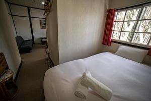 Postel nebo postele na pokoji v ubytování Hakuba Matata Lodge
