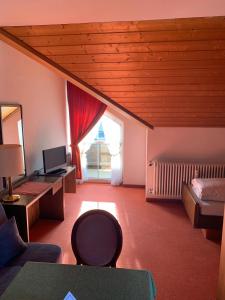 TV a/nebo společenská místnost v ubytování Hotel Luitpold
