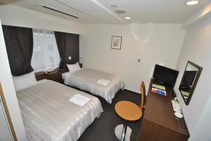 TV a/nebo společenská místnost v ubytování Hotel Mark-1 Abiko