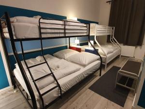 Двуетажно легло или двуетажни легла в стая в Central Lichtenberger Apartment for 6 People