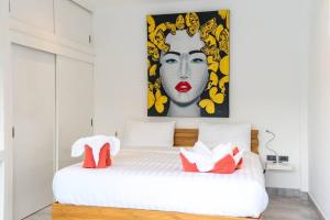 Postel nebo postele na pokoji v ubytování Villa Mokkaran, 3 Bedrooms, Chaweng Noi + 30 fotografií