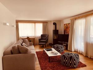 Atpūtas zona naktsmītnē Albana Hotel Silvaplana