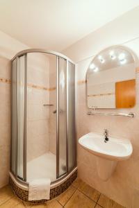 Koupelna v ubytování Hotel Velká Klajdovka
