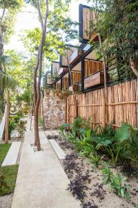 Zahrada ubytování Amaka Calma Tulum