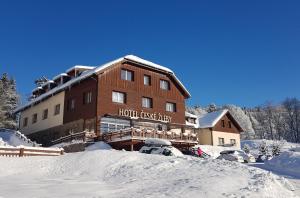 Hotel České Žleby v zimě