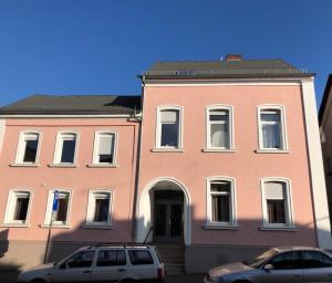 Budova, kde se aparthotel nachází