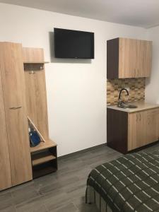 Kuchyň nebo kuchyňský kout v ubytování Zatishok Guest House