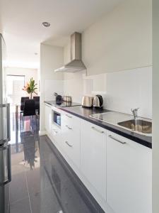 Kuchyň nebo kuchyňský kout v ubytování Cardiff Executive Apartments