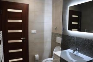 Kúpeľňa v ubytovaní Apartmán Olaf Tatranská Lomnica