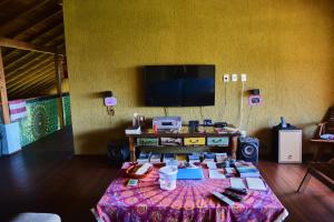 TV a/nebo společenská místnost v ubytování Pousada Alma da Gamboa